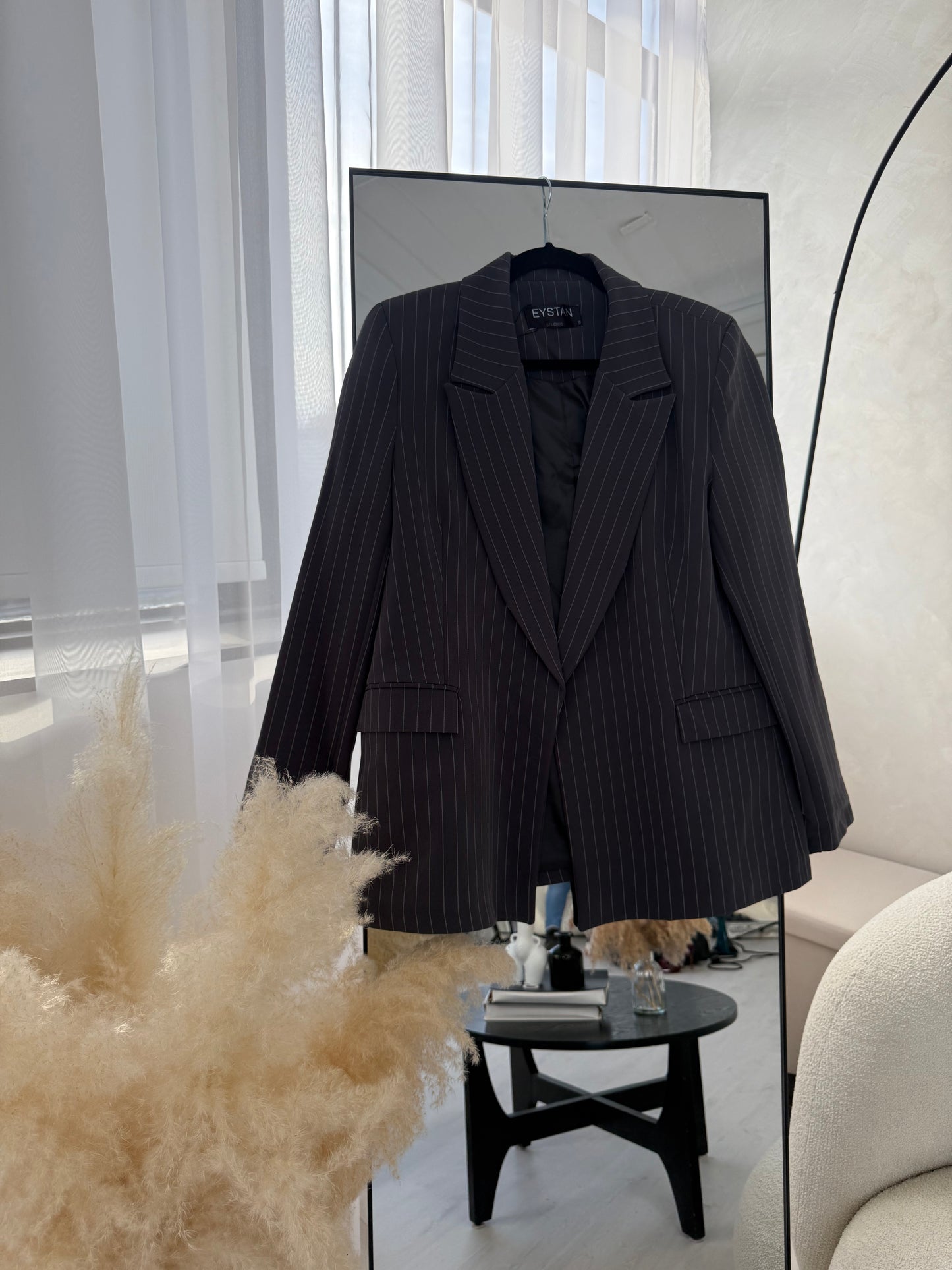 Pinstripe Blazer