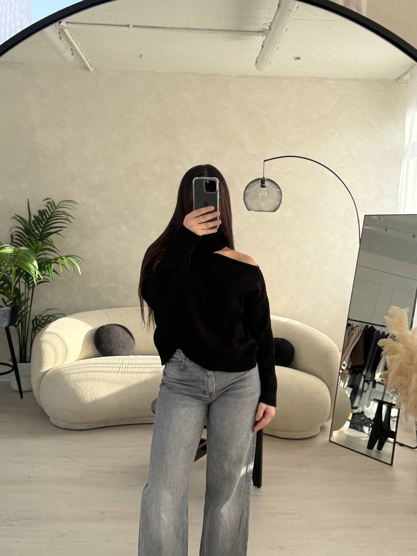 Off Shoulder Knit Jumper